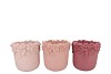 GIGI DUTCH PINK MIX FLOWER POT ASS 27X27X25M