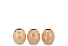 EASTER EGGS DOTS NATURAL BROWN MIX VASE ASS 9X9X10CM