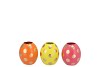 EASTER EGGS DOTS DUTCH ORANGE MIX VASE ASS 9X9X10CM