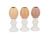 EASTER EGG TROPHY NATURAL BROWN MIX VASE ASS 6X6X13CM