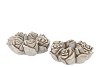 CONCRETE  ANTIQUE ROSE WREATH POT 24X24X9CM