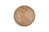 MUMBAI MANGO WOODEN TRAY ROUND SMALL EDGE 28X28X2CM