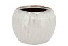 IRON STONE WHITE BALL POT 20X20X16CM