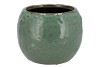 IRON STONE GREEN BALL POT 24X24X16CM