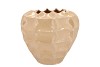 LIMA BEIGE VASE CARVE 30X30X28CM