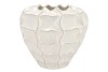 LIMA WHITE VASE CARVE 36X36X33CM