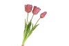 SILK TULIP BOUQUET PURPLE 26X47CM