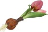 SILK TULIP BULB PURPLE 25CM