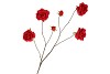 SILK ROSES WILD RED 126CM