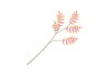 SILK SALIX LEAF SINGLE ORANGE 90CM