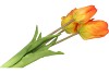 SILK TULIP BOUQUET ORANGE 26X47CM