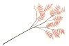 SILK SALIX LEAF ORANGE 135CM