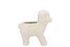 EASTER HAPPY WHITE VASE SHEEP 14X8X18CM