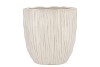 LIMA WHITE POT OVAL 27X17X28CM