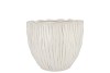 LIMA WHITE POT ROUND 13X13X11CM