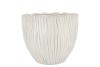 LIMA WHITE POT ROUND 17X17X14CM