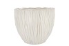 LIMA WHITE POT ROUND 19X19X16CM