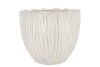 LIMA WHITE POT ROUND  22X22X19CM