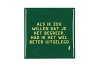 TILE ALS IK ZOU WILLEN GREEN 10X10X1CM