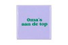 TILE OMAS AAN DE TOP PURPLE 10X10X1CM