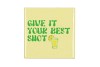 TILE GIVE IT YOUR BEST SHOT BEIGE 10X10X1CM