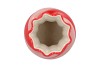 SWEETY DUTCH RED/PINK VASE CANDY 13X13X23CM