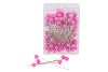 PEARL PINS DIA 0.8X6,5CM FUCHSIA SET OF 100