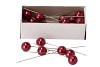 PEARL PINS DIA 1.5CM DARK RED SET OF 25