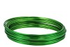 FIL D' ALUMINIUM LAQUE VERT POMME 2MM X 12 MÈTRES PAR 100 GRAMMES 
