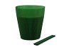 BLOEMSCHIKMATERIAAL CACHEPOTS 18CM GROEN PER 100 STUKS