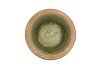 CEMENT POT OUD GROEN ROOD 16X14CM