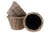 ROTAN POT GRIJS WHITEWASH ROND 3-DELIG 29X19CM