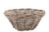 ROTAN SCHAAL GRIJS WHITEWASH ROND/KONISCH 32X15CM