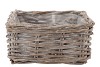 ROTAN SCHAAL WHITEWASH VIERKANT 30X30X15CM