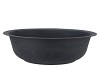 ZINC BOWL MATT BLACK 40X12CM