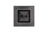 MELAMINE SQUARE BOWL GREY 20X20X5CM