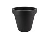 PLASTIC ANTHRACITE POT SYNTHETIC WIDE EDGE 25CM