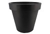 PLASTIC ANTHRACITE POT WIDE EDGE 58CM