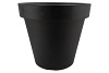 PLASTIQUE ANTHRACITE POT BORD LARGE 80CM