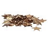 NATUUR KOKOSNOOT SCHAAL STER GOUD 5CM PER 50 STUKS