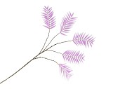 SILK PALM LEAF LILAC 125CM NM