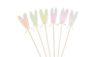 EASTER FUN PICK DREAMY PASTEL MIX FEATHER BOW ASS 4X38CM