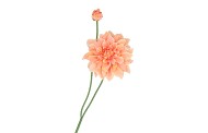 SILK DAHLIA SPIKE ORANGE 78CM