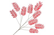 SILK PALM LEAF RED 150CM NM