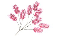 SILK PALM LEAF PINK 150CM NM