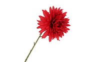 SILK DAHLIA POINTY FIERY RED 65CM NM