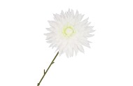 SILK DAHLIA POINTY WHITE 65CM NM