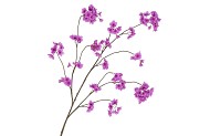 SILK CHERRY BLOSSOM DARK PURPLE 126CM NM