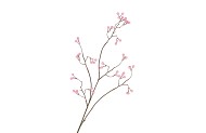 SILK BERRY BRANCHED PINK 93CM NM