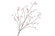 SILK BERRY BRANCHED PINK 135CM NM